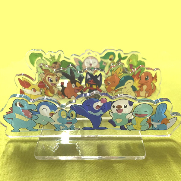 绮丽屋日本动漫周边口袋妖怪精灵宝可梦主兽透明亚克力立牌现货