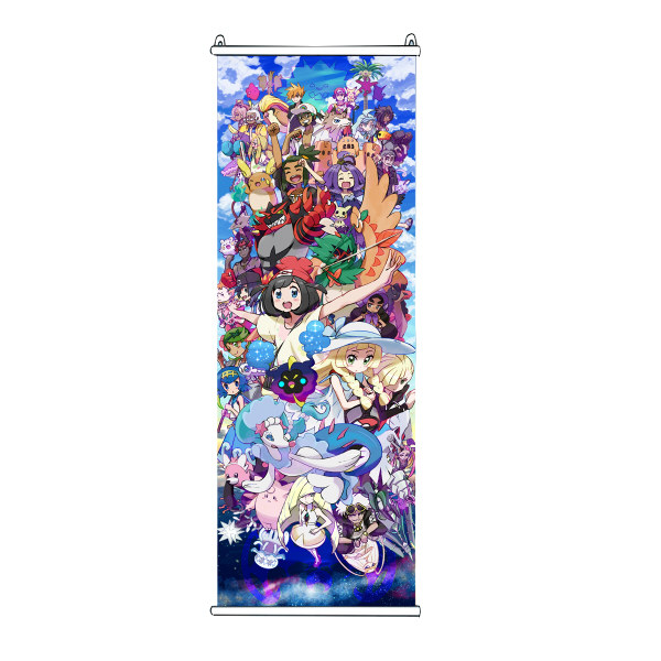 绮丽屋日本动漫周边口袋妖怪精灵宝可梦全角色挂画壁画礼品满包邮