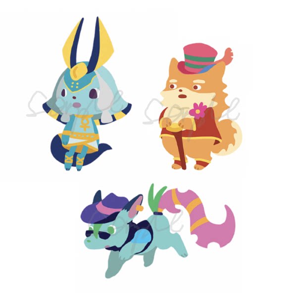 绮丽屋日本动漫周边怪物弹珠q版阿努比斯亚克力挂件满百包邮现货