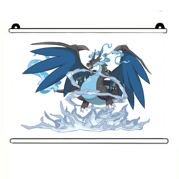 绮丽屋日本动漫周边口袋妖怪精灵宝可梦mega喷火龙挂画礼品满包邮