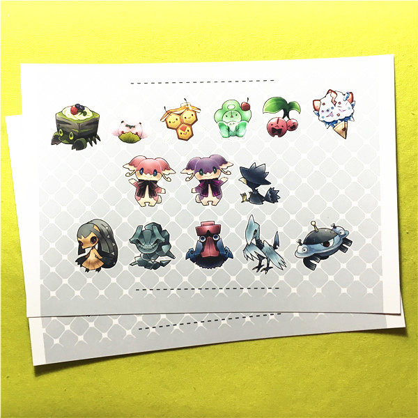 绮丽屋日本动漫周边口袋妖怪精灵宝可梦精灵高光覆膜贴纸满百包邮