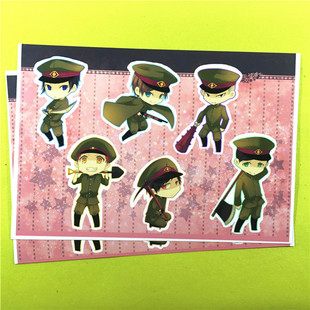 绮丽屋日本动漫周边狱都事变斩岛肋角佐疫A5高光覆膜贴纸满百包邮