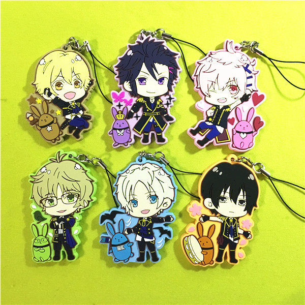 绮丽屋日本动漫周边原单散货月拟人月歌月兔橡胶挂件满百包邮现货