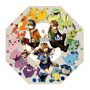 绮丽屋日本动漫周边口袋妖怪精灵宝可梦红宝石晴雨三折伞满百包邮