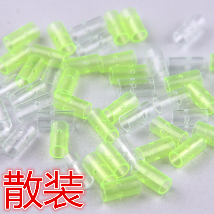 爆炸钩分线管5孔打好眼分线器 软胶防缠管钓鱼用小配件散装粉线管