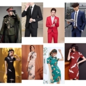 现代 旗袍出租民国女复古风演出服装 租借男士 西装 西服礼服租赁