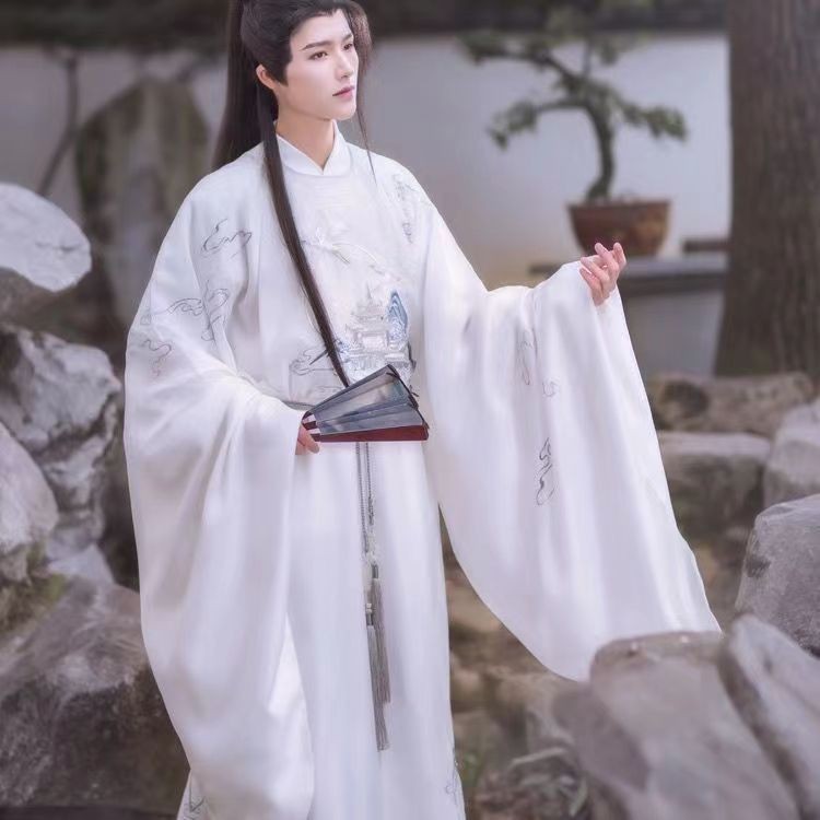 圆领袍出租明制宋制男士汉服运动会入场国风朗诵合唱年会演出服