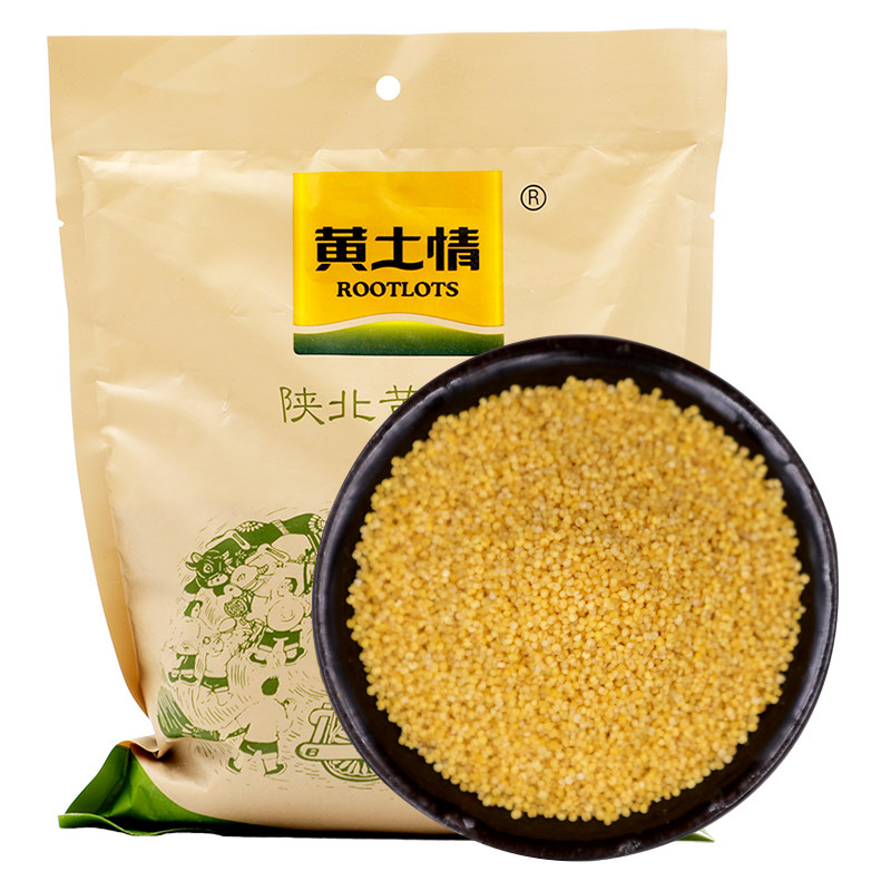 黄土情 延安黄小米500g*4袋粗粮杂粮粘糯黄小米粥煮稀饭杂粮