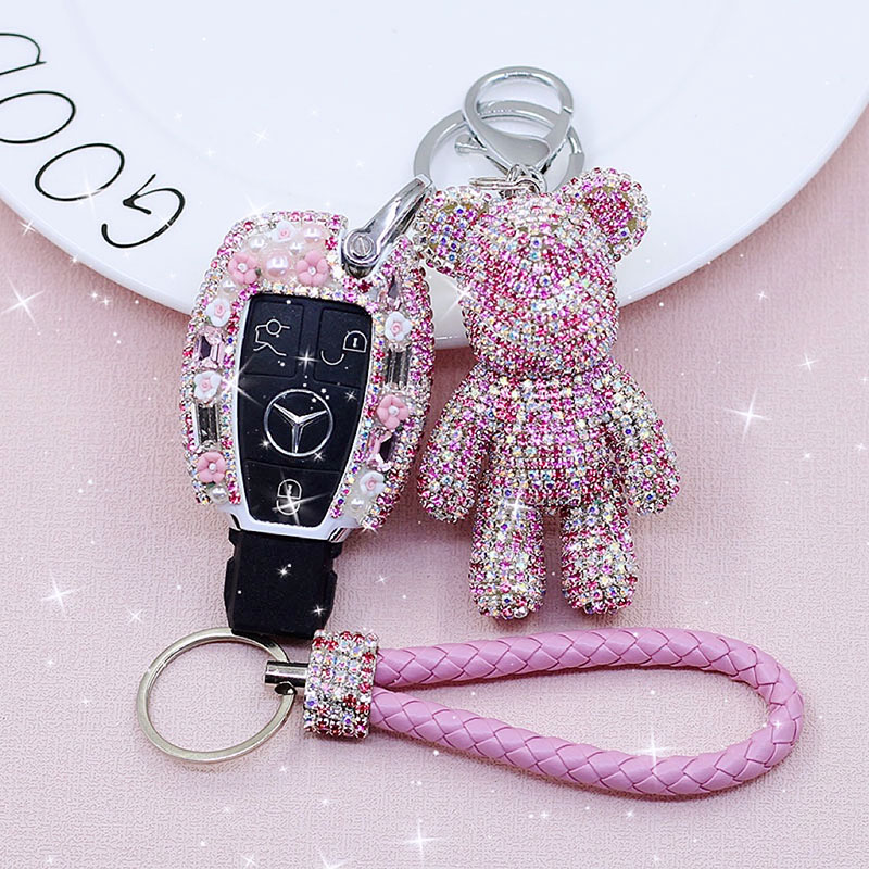 适用奔驰钥匙套glk300 glk260 e200l c200l壳glc200包gla扣ml350