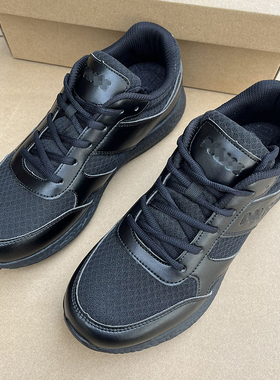 新款黑色作训鞋P标春秋通勤训练跑鞋男执勤户外夏季轻便透气网布