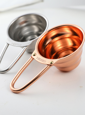 HARIO日本不锈钢 咖啡粉 计量勺 量匙 定量咖啡勺 MASADA磨豆机刷