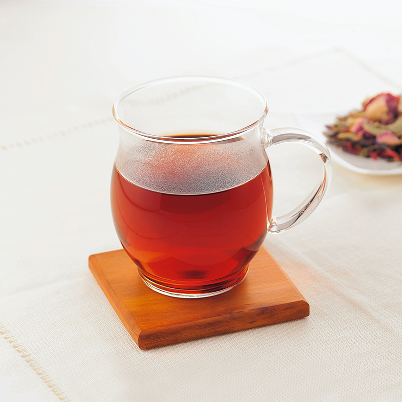 HARIO日本耐热玻璃日式泡茶杯纯色透明水杯咖啡杯牛奶杯可微波HKM