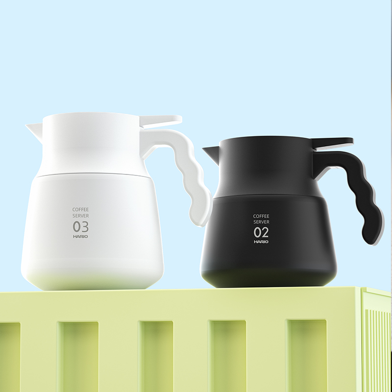 hario新品v60不锈钢大容量保温壶