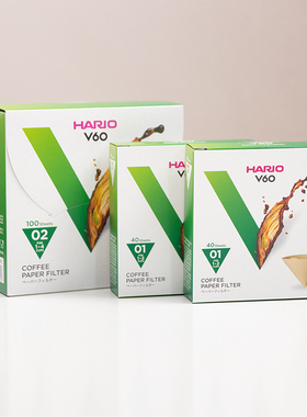 【组合装】HARIO咖啡滤纸V60滴漏式手冲滤杯过滤纸袋套装