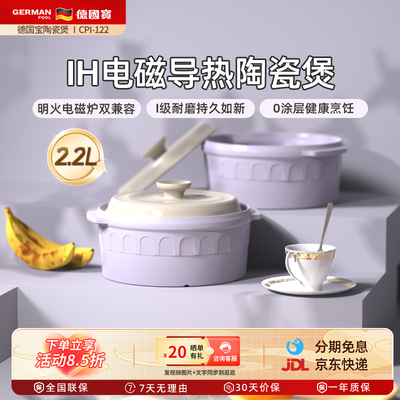 德国宝陶瓷锅电磁电陶炉明火多用