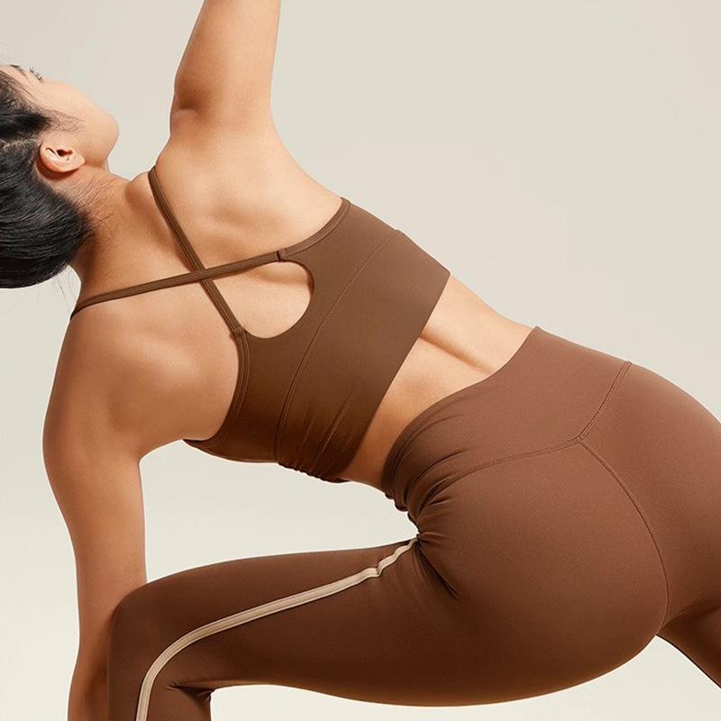 Clothes Dance Training Bra Sports Fitness Pads Chest with