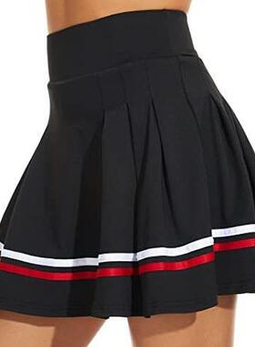 autumn winter girl pleated skirt culottes elastic waist