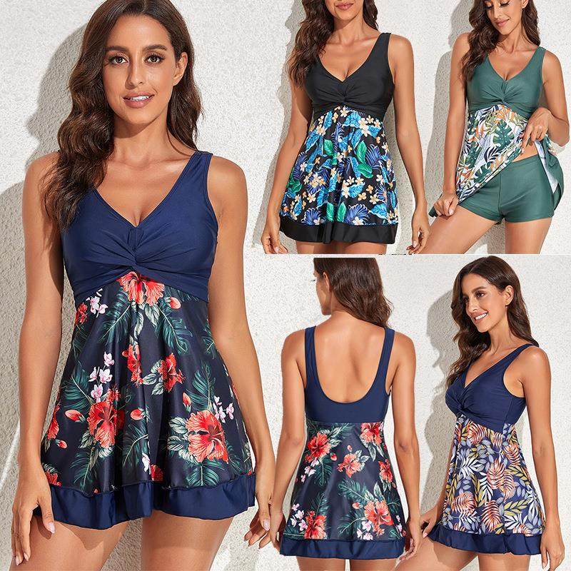 stitching swimsuit skirt-style briefs size women boxer