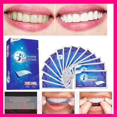 14Pcs/7Pair 3D Teeth Whitening Stripes Teeth Bleaching Tool