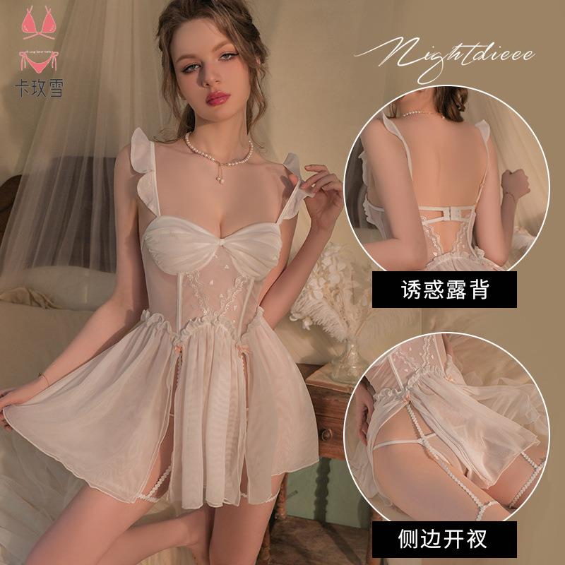 bed home lingerie luxury maid suspender sexy temptation