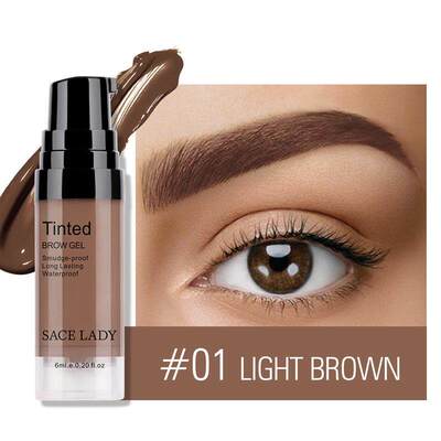 6 Colors Black Brown Eyebrow Gel Long Lasting Waterproof Eye