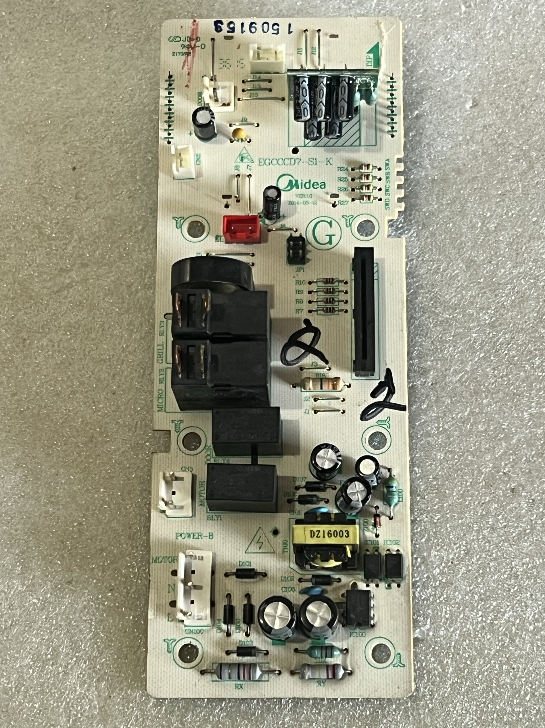 美的微波炉电脑板EG823MA3-NSH M5-233A主板 EGCCCD7-S1-K电路板