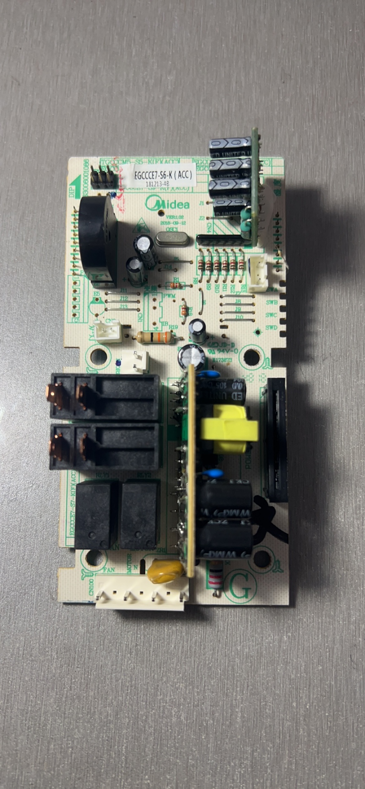 美的X3-233A金色微波炉电脑主板配件EGCCCE7-S6-K(ACC)控制板电脑