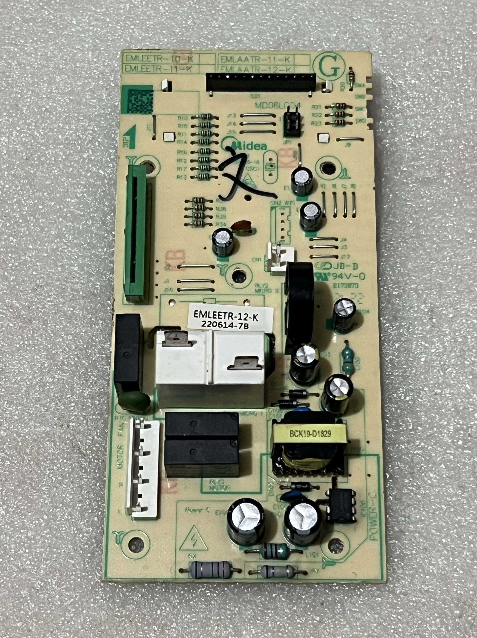 美的商用微波炉FEHCE501/EM925F4T-SS主板EMLEETR-12-K原装拆机