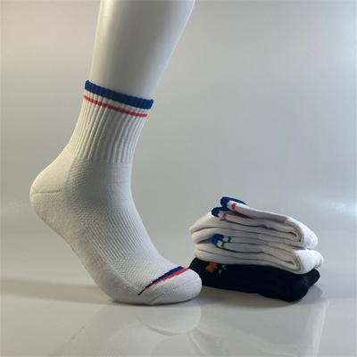 4双YY同款羽毛球运动袜子中筒加厚毛巾底男女款纯棉防滑训练跑步
