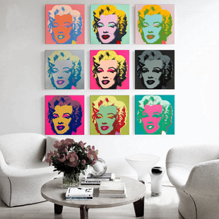 Andy 饰画波普艺术时尚 Warhol 装 简约挂画 安迪沃霍尔 玛丽莲梦露