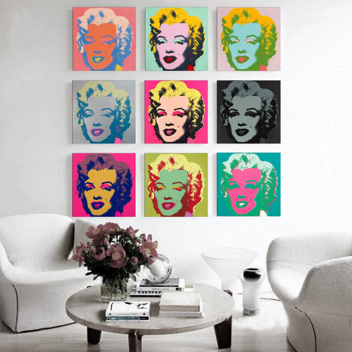 玛丽莲安迪沃霍尔艺术风装饰画