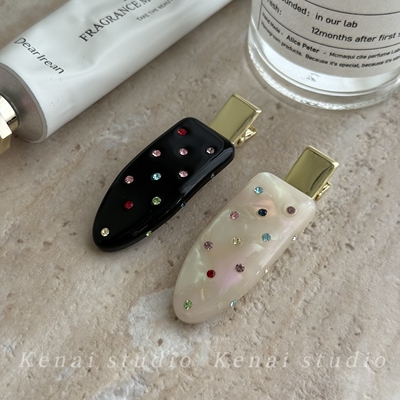 韩国进口捷克钻醋酸鸭嘴夹