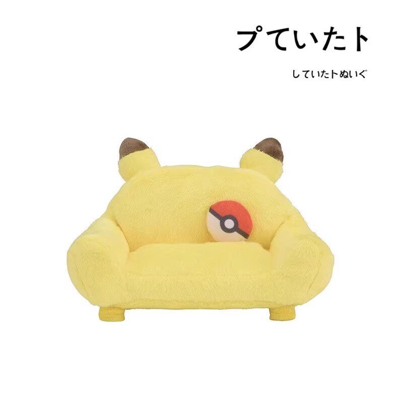 pokemon日本正版皮卡丘沙发摆件