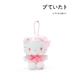 日本hellokitty正版 樱花披风凯蒂猫kt猫公仔玩偶毛绒包包挂件挂饰