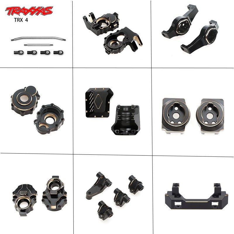 TRAXXAS 升级件 TRX4 TRX6黄铜配重 OP 桥边配重 转向杯 舵机前置