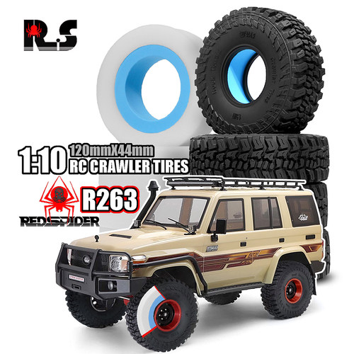 RS红蜘蛛1.9寸攀爬1/10 TRX4 瑞泰RGT LC71 入侵者双内胆轮胎R263
