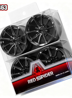 RS红蜘蛛1:10平跑ptg2房车TT02无限FW06铝合金属轮毂xv02田宫R463