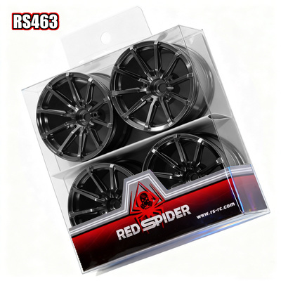 RS红蜘蛛1:10平跑ptg2房车TT02无限FW06铝合金属轮毂xv02田宫R463