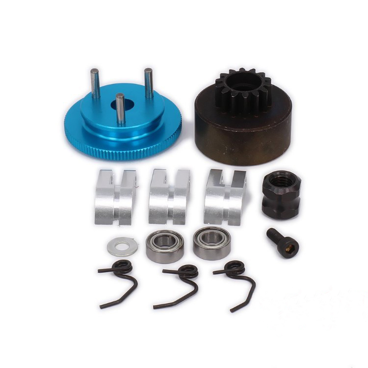 1/8模型车飞轮组 14T全金属离合器飞轮套装 21-28级引擎 HSP HPI