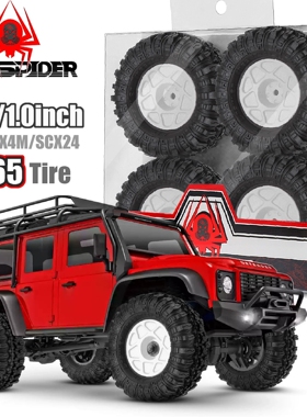 RS红蜘蛛 1/24攀爬车TRAXXAS TRX-4M SCX24 1.0寸轮毂+轮胎R265