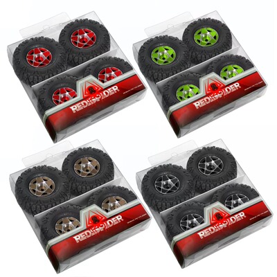 RS红蜘蛛1/18/24攀爬车AX24 FCX24M 骆驼杯TRX4-M 轮毂+轮胎R237