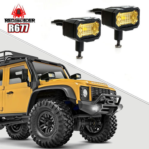 RS红蜘蛛 110攀爬车TRAXXAS易控18 创客 MK07车顶灯 探照灯R677