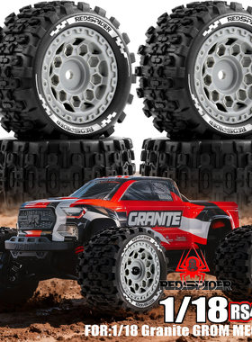 红蜘蛛1/18ARRMA台风 花岗岩TRAXXAS巨石LaTrax Teton大脚胎RS465