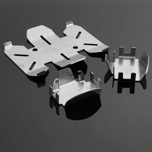 Axial 仿真模型车不锈钢护甲套件 SCX10 PRO #AXSC-106三件套LY67