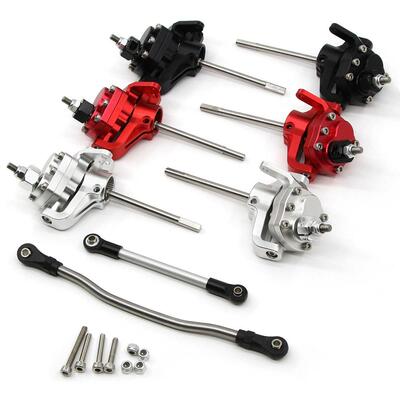 SCX10 II 90046 90047铝合金钻石门桥 前转向杯套件 一对带拉杆