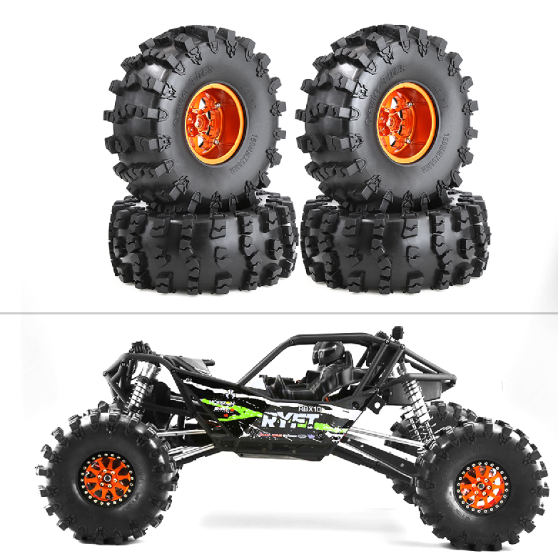 Axial 1/10 RBX10越野管架四驱遥控攀爬车升级金属轮毂+勇士胎R68