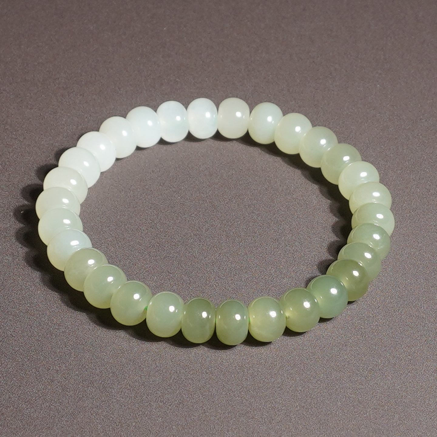 和田玉青海料冰底白玉渐变湖水绿