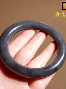 青海烟紫帝王紫细腻58mm正圈手镯
