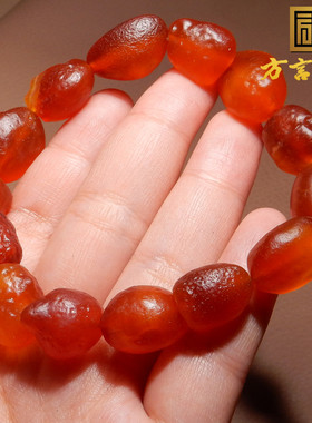 方言黑山红葡萄干玛瑙手串