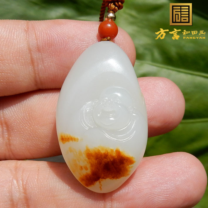 方言和田玉羊脂玉吊坠放杨大钊f